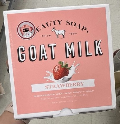 Beauty Soap by Nature Strawberry Goats Milk Moisturizing Body Soap 12 Bars