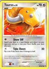 Tauros 98/127 Common Platinum Pokemon Lightly Played on eBay