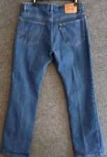 Levi's 517 Bootcut Jeans Blue MEASURED 34x32 Vintage Western Denim Tag 36x34