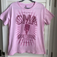CMA Music Festival Nashville 2010 Women's Pink Graphic Tshirt By LAT size Large