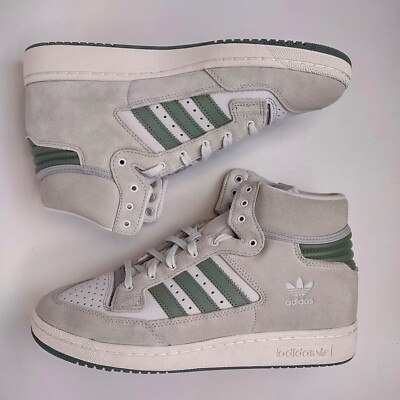 Adidas Centennial 85 High Crystal White Grey Green Sneakers GY2537 Men's 8-13