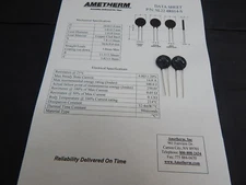 2X AMETHERM SL22-4R014 THERMISTOR INRUSH CURRENT LIMITER 14A 4 OHM AT 25C RADIAL