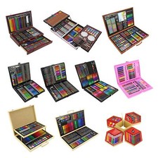 Childrens Craft Art Set Artist Box Crayons Pens Paints Pencils Activity Play Set