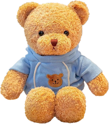 Orsacchiotto 11,8 pollici peluche morbido simpatico orsacchiotto con cappuccio fare - Foto 9 di 12