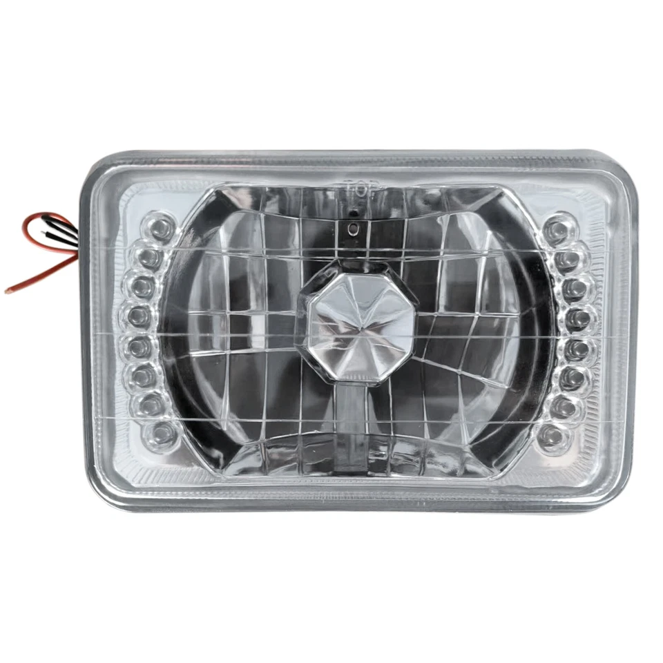 Faros LED HALO 4x6"" haz sellado aptos para Chevy R20 R30 Kenworth C500 1987 4 un. Foto 3 de 4