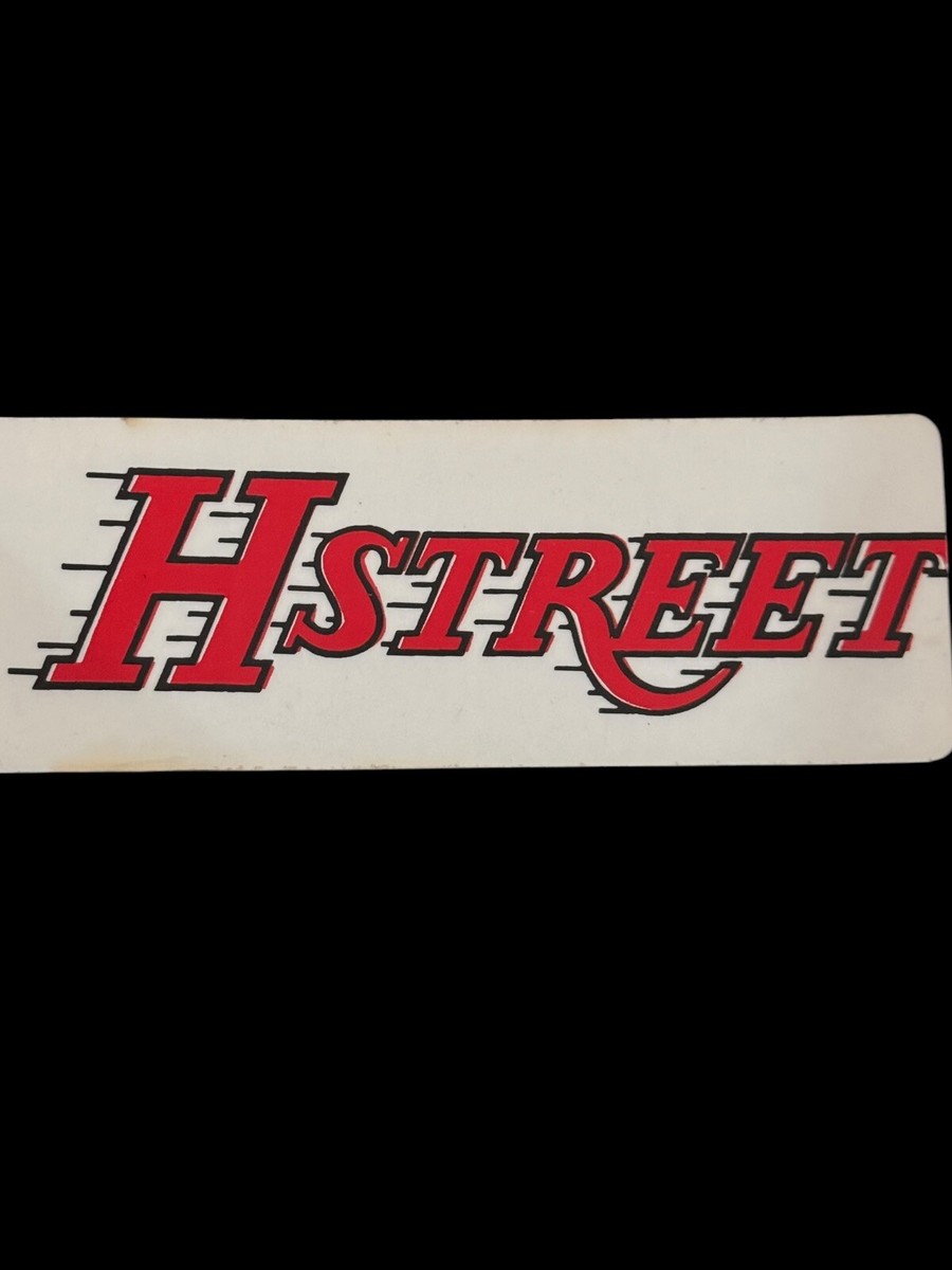 スケートボード H-Street Vtg Skateboard Sticker Vintage 1980's H-Street Skateboard Sticker In Red & Black | eBay