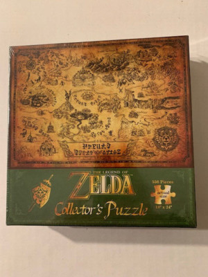 The Legend Of Zelda USAopoly Collectors Edition Puzzle Hyrule Map 550 Pieces New
