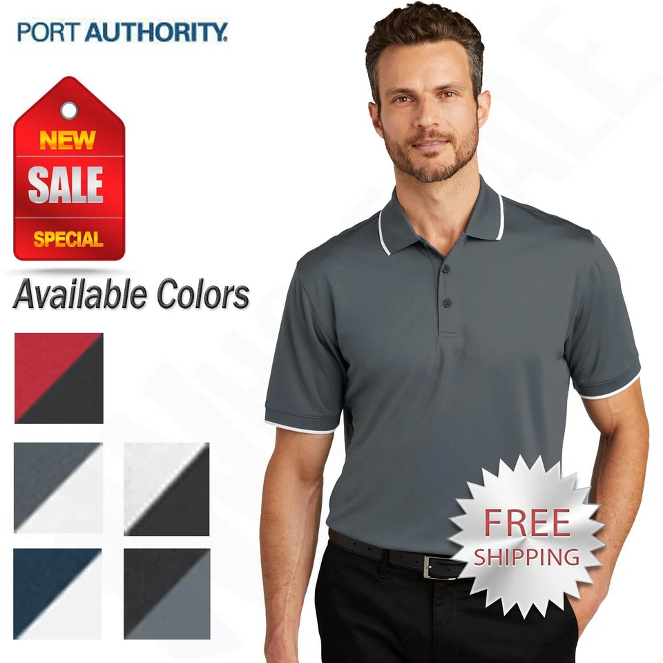 Port Authority Dry Zone UV Micro-Mesh Tipped Polo. K111