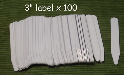 3  Plant labels tags name markers white  set of 100 free shipping