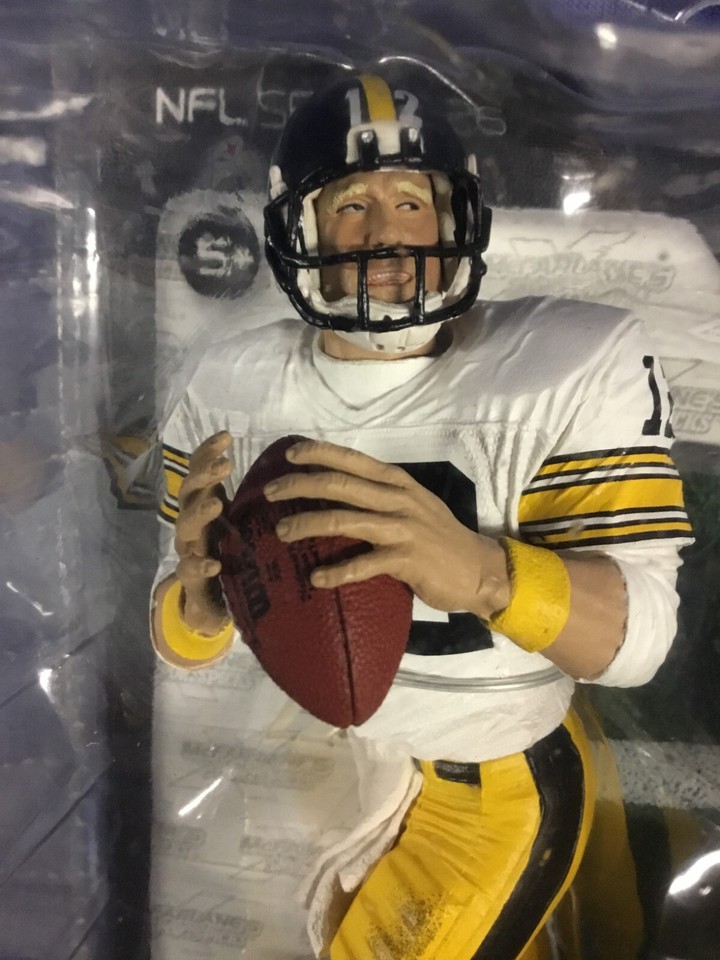 MCFARLANE NFL PITTSBURGH STEELERS BRADSHAW LAMBERT GREENE HOF ACTION