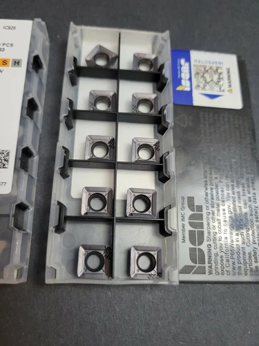 10pc ISCAR QPMT 1004 .. Grade IC928 Inserts Quad 2000 Milling Slotting Machinist