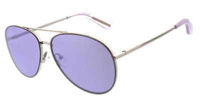 BCBGMaxAzria Silver Aviator Sunglasses BCBG MAXAZRIA B879 Chrome Silver Aviator... | Depop main image 3