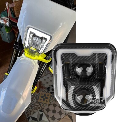 Scheinwerfer LED Kohlefaser für Husqvarna FE TE 250 350 450 501 701 Supermotor