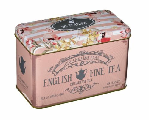 Queen Elizabeth II Tea Tin with 40 English Breakfast Teabags, NEW