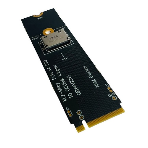 SSD NVME PCIe U.2(SFF Gen4/Gen3 to inch Riser Card NGFF Adapter 2.5 M.2-M Card - Bild 2 von 5