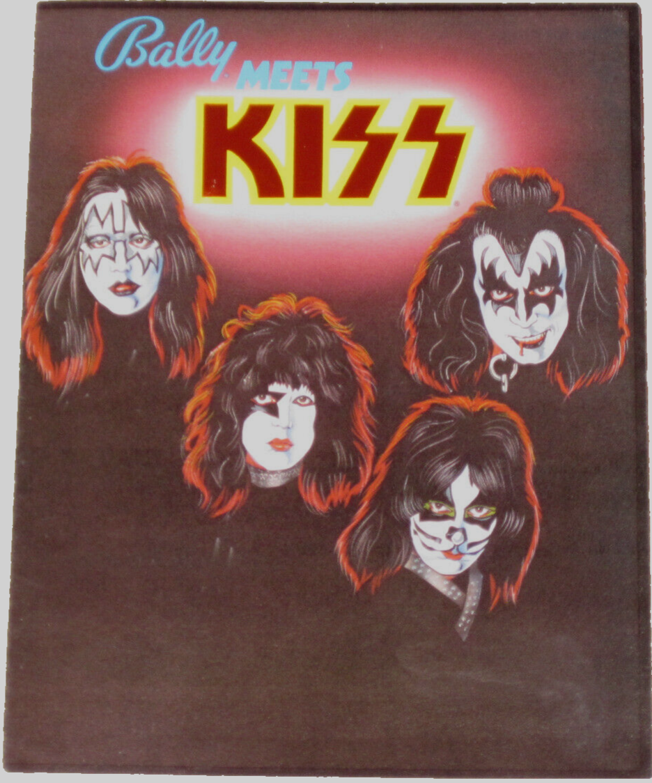 Kiss Pinball FLYER AD Original 1979 Foldout Art Brochure Hard Rock