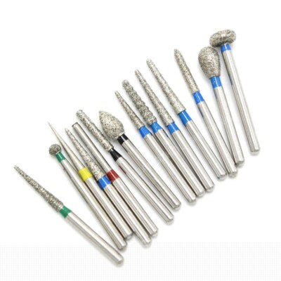 High Speed Handpiece Burs 20X AZDENT Dental FG Diamond Burs - Friction Grip For High Speed Handpiece, 1.6mm Shank AZDENT Diamond Dental Burs - Foto 3