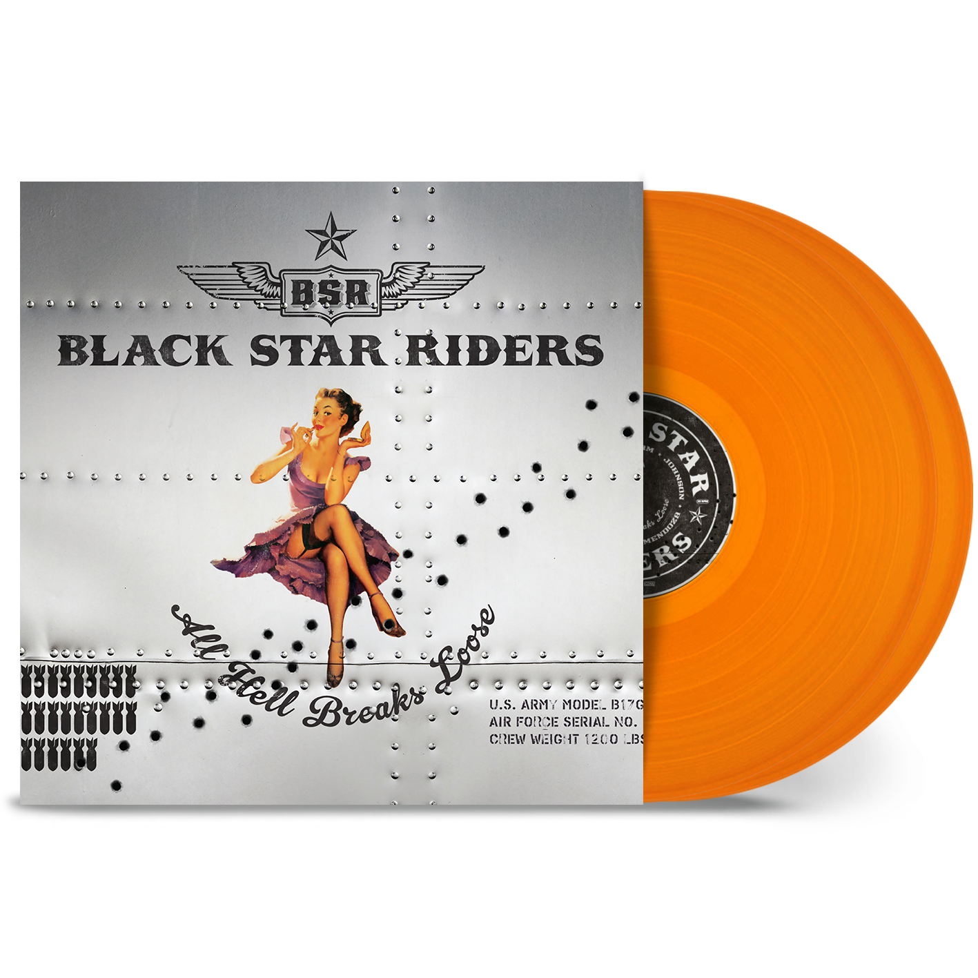 Black Star Riders 'All Hell Breaks Loose' 2LP Vinile arancione - Nuovo Sigillato