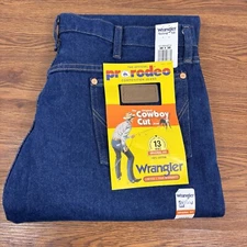 Wrangler Mens Pro Rodeo Competition Cowboy Cut Jeans 38 X 30 Blue - Original Fit