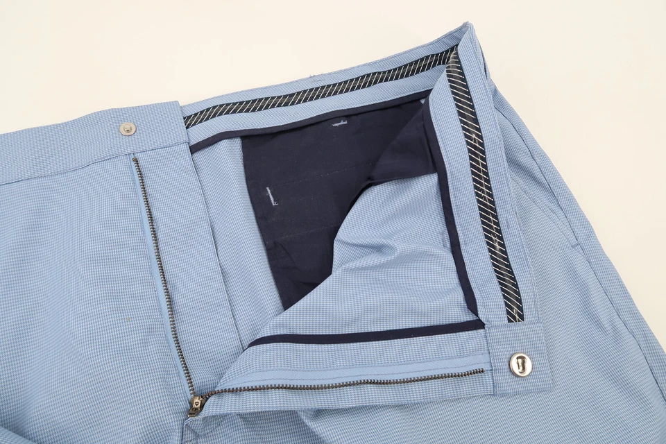 Bonobos Golf Mens 50 Highland Golf Shorts Performance Blue Checks 8” Inseam - Image 4 of 4