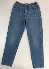 vtg Gitano High Waist Jeans Sz 12 Long Blue Med Wash Tapered Leg Mom 80s