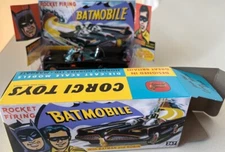 NEW CORGI TOYS 267 CLUB REISSUE BATMOBILE 1966 GLOSSY BLACK ROCKET FIRE  + MORE