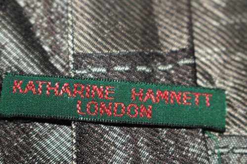 KATHARINE HAMNETT Silk tie Made in Italy F81212 - Picture 4 of 4