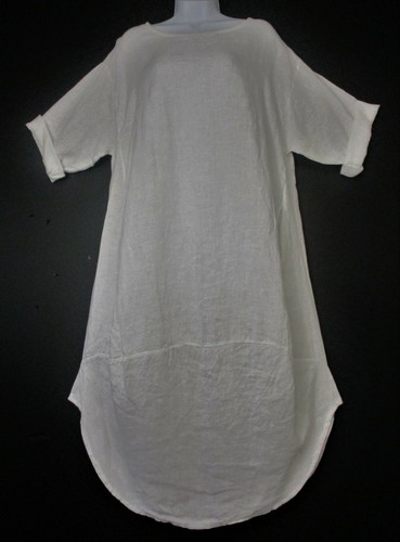 VESTIDO DE VERANO DE LINO LAGEN LOOK BOLSILLOS MANGA CORTA 10 COLORES TALLA: PLUS 18-22 - Imagen 34 de 55