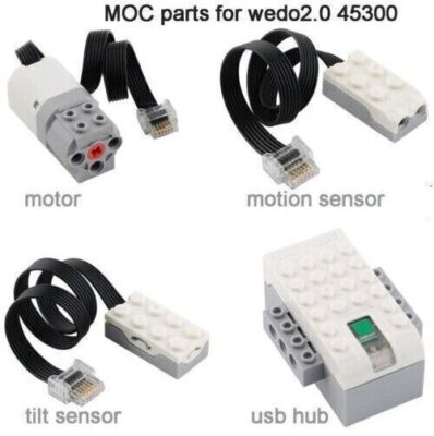 For LEGO Wedo 2.0 Power Function 45300 Parts Building Block Brick Motor Sensor