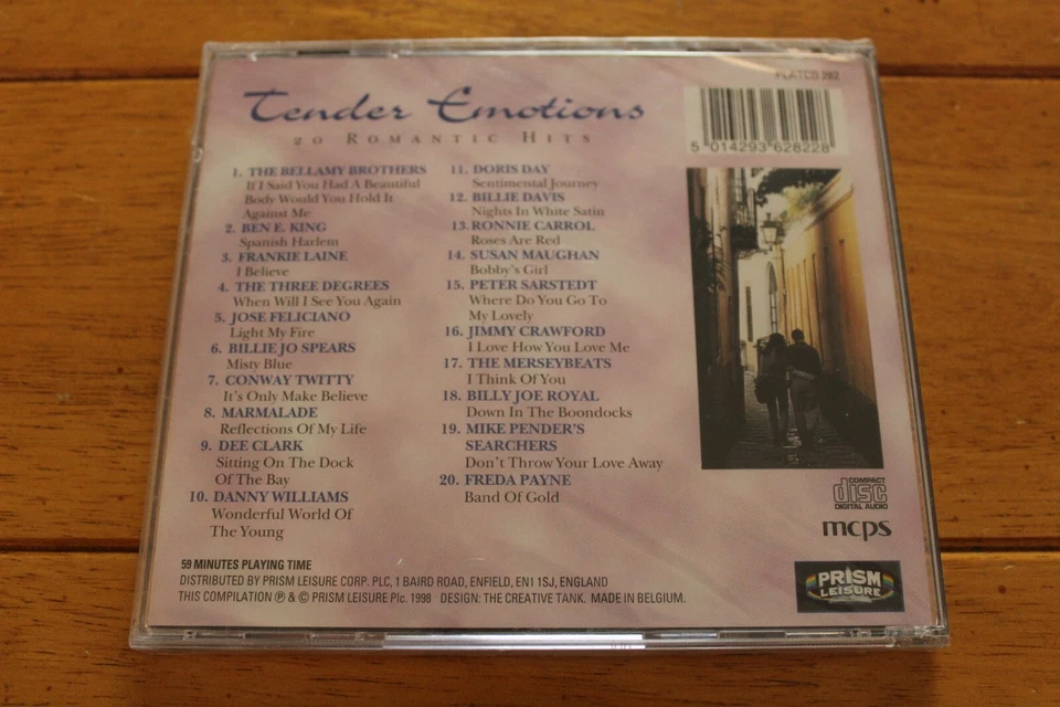 TENDER EMOTIONS - VARIOUS ARTISTS - 20 ROMANTIC HITS COMPILATION CD [NEW SEALED] - Image 2 of 4