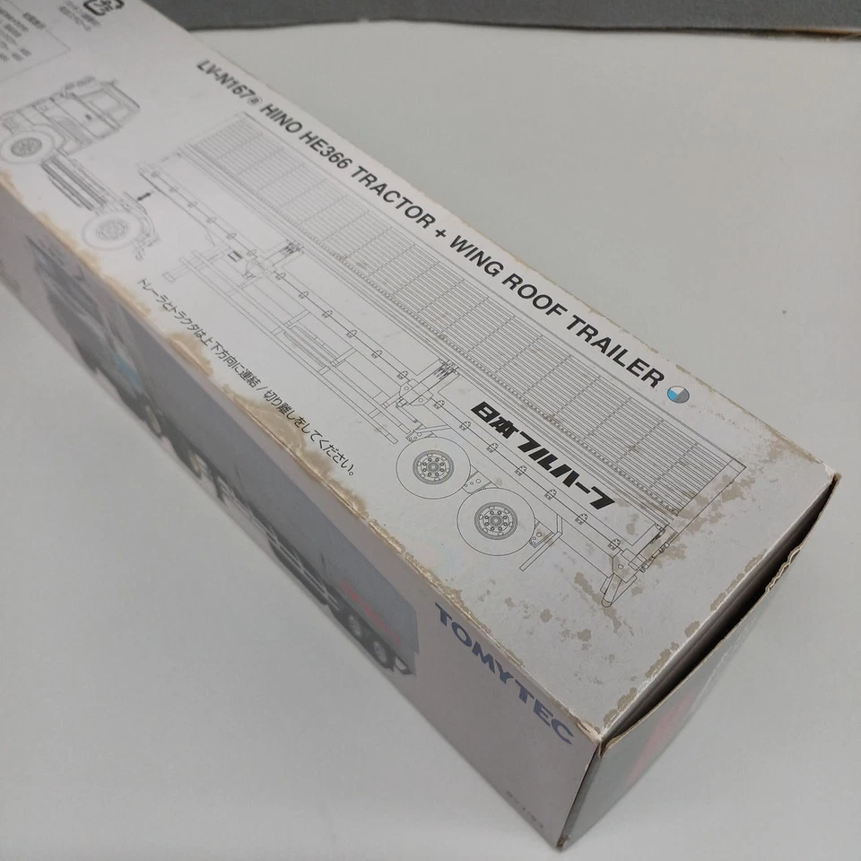 Tomytech Tomica Vintage Neo 1/64 LV-N167a Hino HE366 Wingroof Trailer Model Car - Image 4 of 4