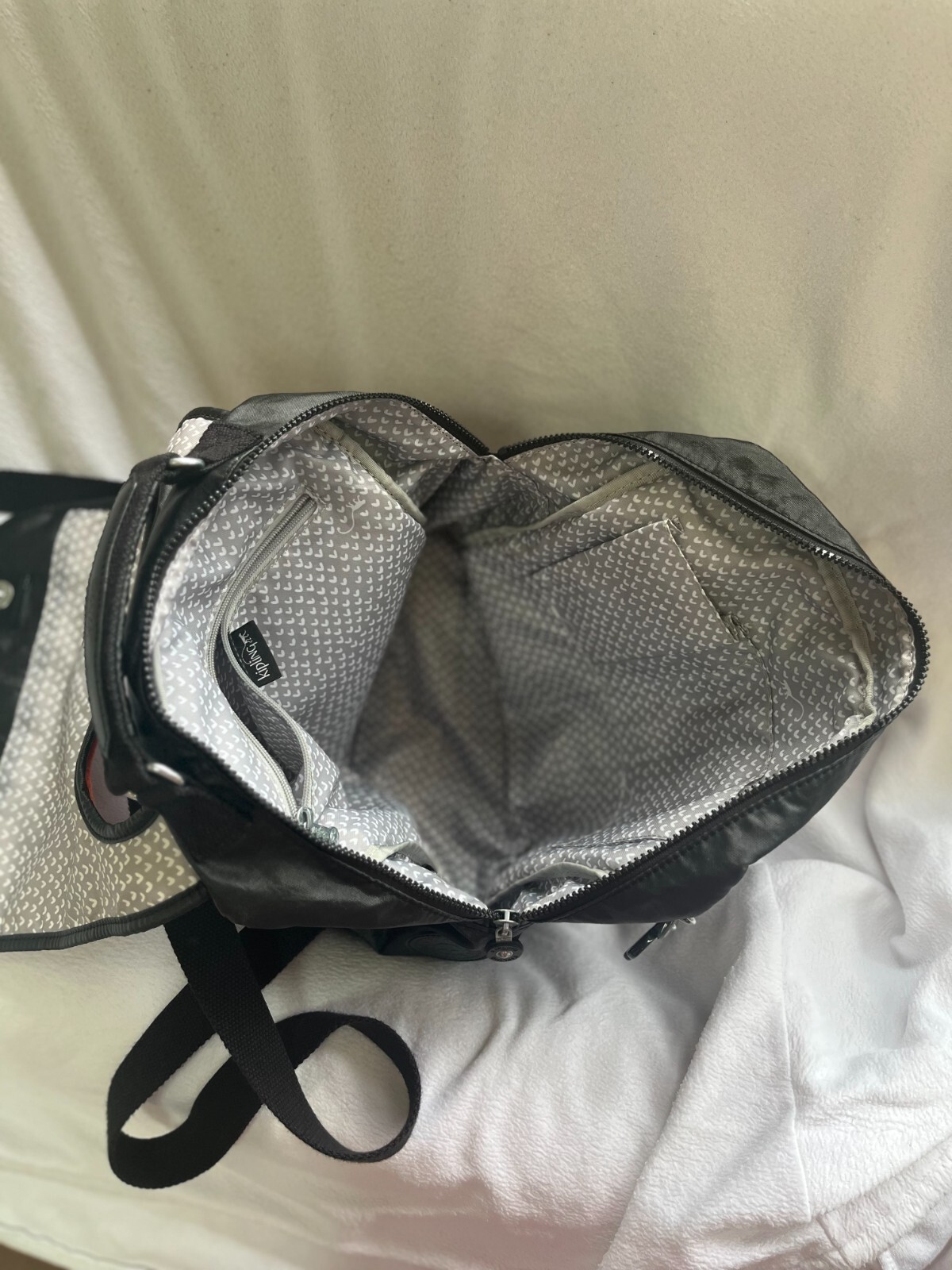 Kipling backpack black orange purple  Limited edi… - image 2