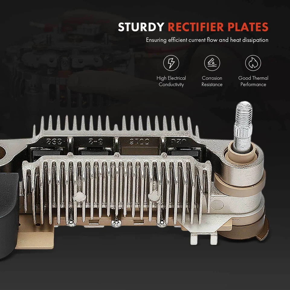 Diodo rectificador alternador con trío para Mazda Miata 90-93 A860T37770 A860T37870 Foto 4 de 4