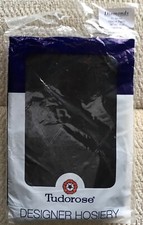 TUDOROSE 55 DENIER OPAQUE TIGHTS ONE SIZE UP TO 42 HIPS BLACK DIAMONDS