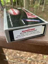 Vintage old school Surefire E2 Executive Tear Drop Flashlight 60 Lumen Grey Ano