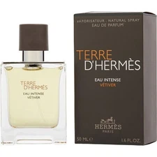 HERMES TERRE D'HERMES EAU INTENSE VETIVER EAU DE PARFUM SPRAY 1.6 Oz / 50 ml NEW