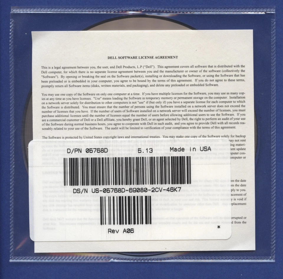 New 2002 Dell Dimension Resource CD ROM Drivers Utilities Part# 9G705 Rev A02 - Image 2 of 2