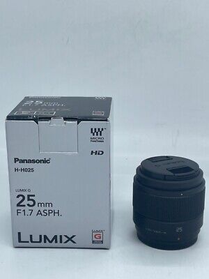 Panasonic H-H025 Lumix G Lens 25mm F1.7 ASPH Mirrorless Panasonic H-H025 Lumix G Lens 25mm F1.7 ASPH Mirrorless