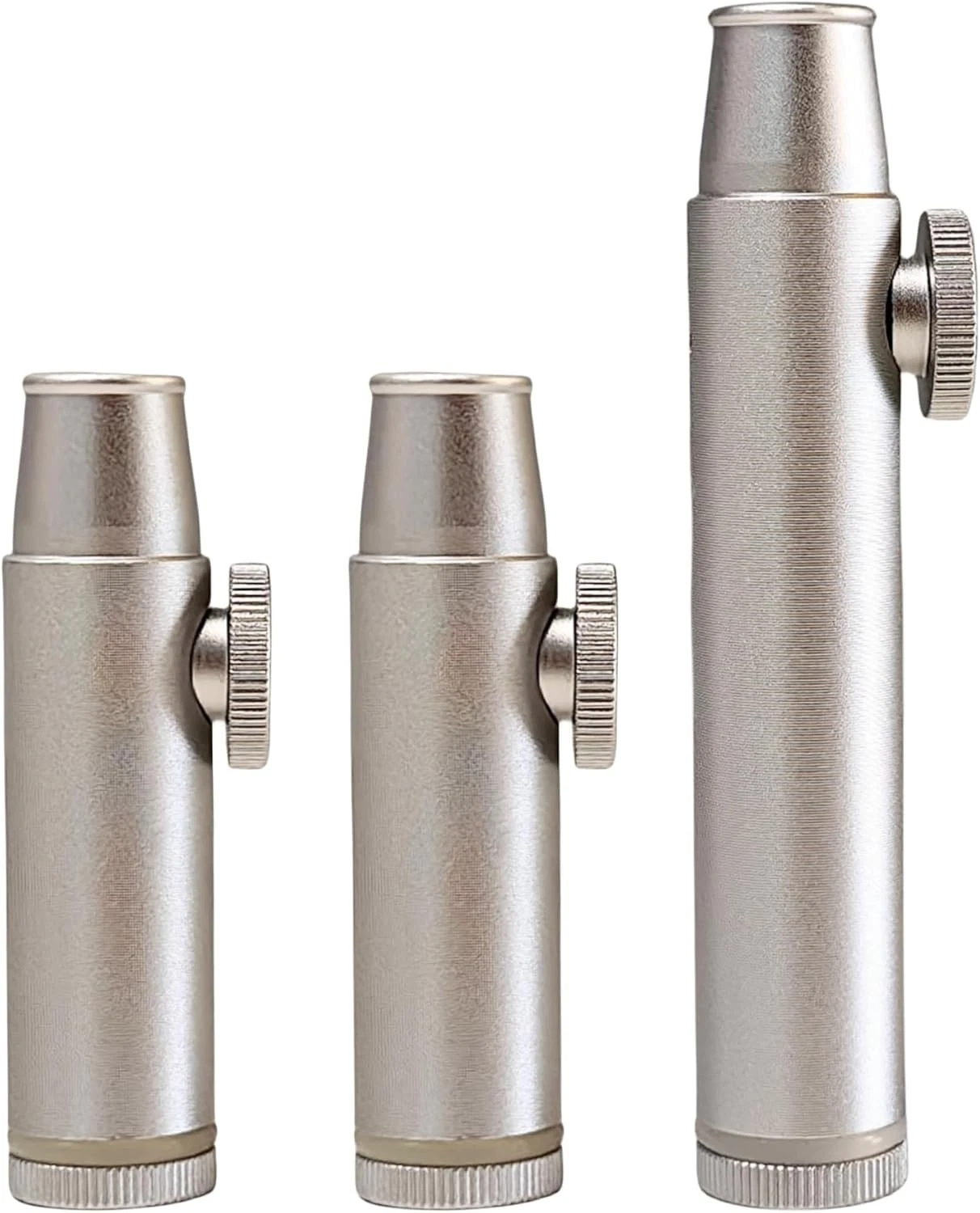 Kitchen Spice Racks Dispenser Polished Aluminum (3 pieces) Silver