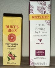 2 - Burt's Bees - Renewal Firming Day Lotion W/ Spf 30 Rejuvenating Facial Oil