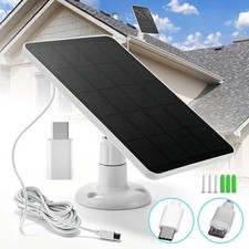 Solar Panel Charger For Eufy Eufycam Cam E/2C/E/2 Pro Camera