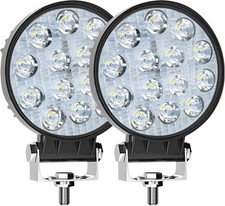42W Led Work Light, Led Light Pods, Flood Round Lights Offroad Size: 42W-2PCS