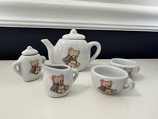 Battat Miniature Teaset Partial Teddy Bear Design 5 Pieces China