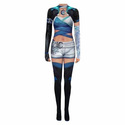 Marvel Rivals Luna Snow Seol Hee Cosplay Jumpsuit Superhero Suit Adult Bodysuits