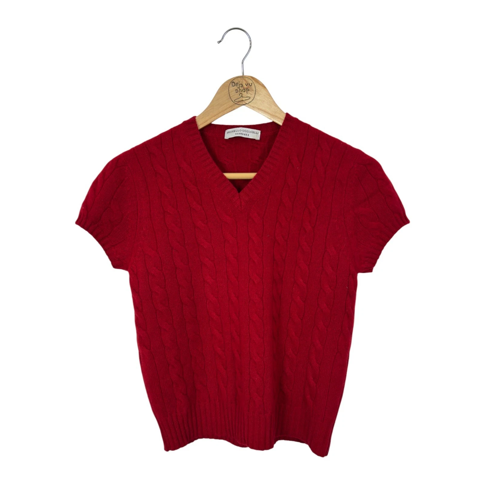 Brunello Cucinelli — Brunello Cucinelli Women’s Cashmere Cable Knit Sweater – Size M Luxury Italian