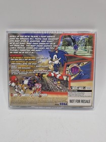 Sonic Adventure Sega Dreamcast, 1998 2CD NOT FOR RESALE CIB TESTED 