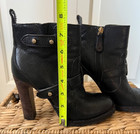Tory Burch Black Leather High Heel Bootie;  Size 6.5 - Rare Find - $250 Retail — photo 6