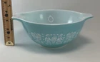 Vtg Pyrex 442 1.5 Qt. Amish Butter Print Turq. Cinderella Bowl Read Description