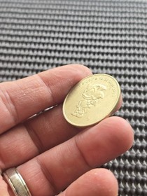 Sonic Hedgehog Welcome To Sega World Park Coin Token Rare Promo GENESIS SATURN 