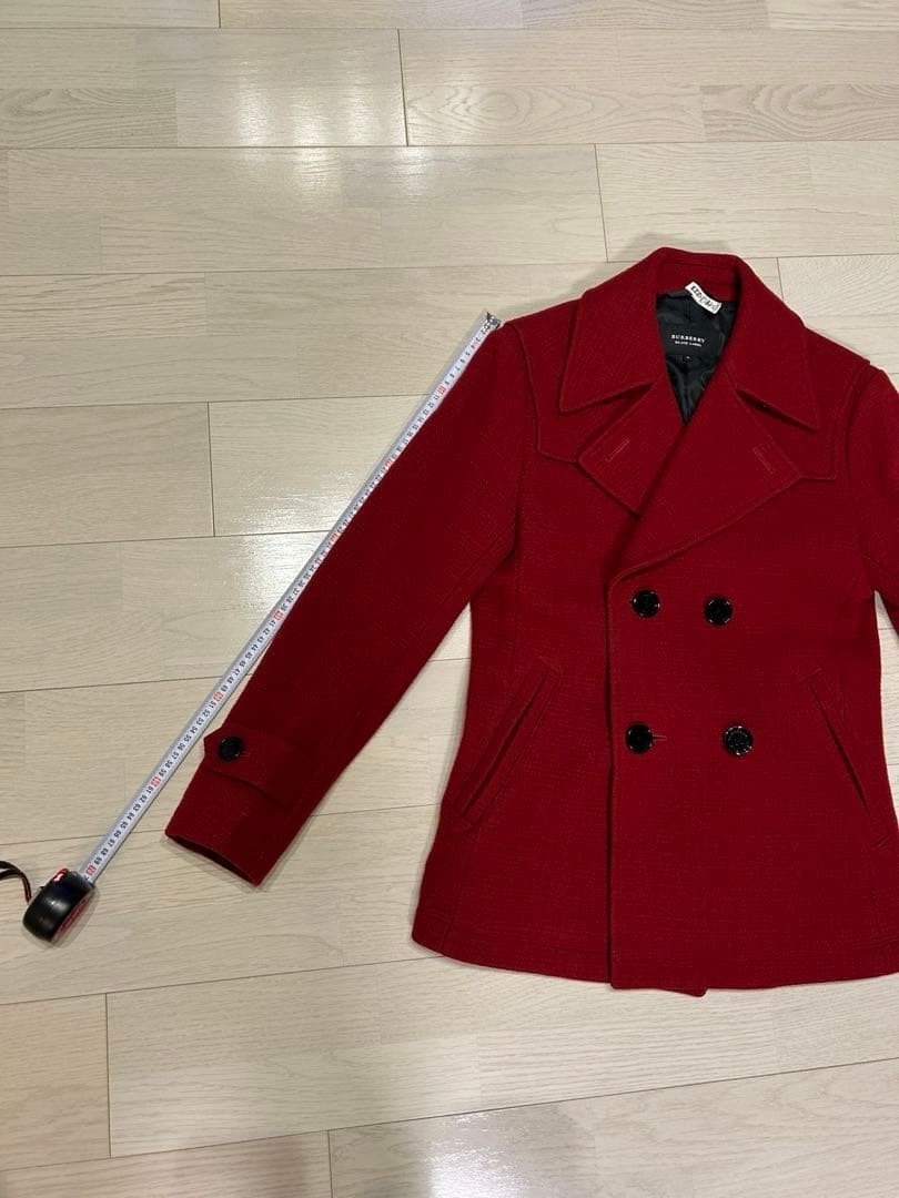 BURBERRY BLACK LABEL Peacoat Red Size M From Japan thumbnail 14